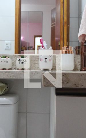 Casa de condomínio à venda com 53m², 2 quartos e 1 vagaBanheiro da Suíte 2