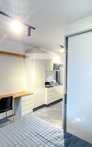 Studio para alugar com 25m², 1 quarto e sem vagaSala/Quarto