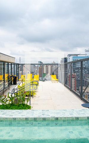 Apartamento à venda com 37m², 1 quarto e sem vaga Apartamento à venda com 37m², 1 quarto e sem vagaÁrea comum - Piscina
