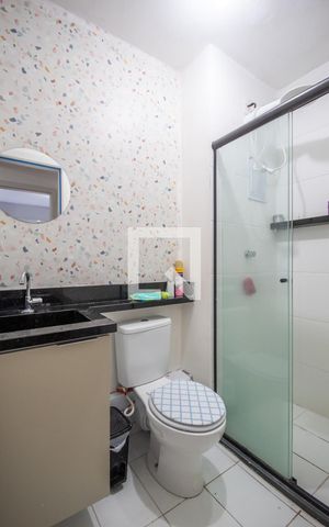 Apartamento para alugar com 44m², 2 quartos e 1 vaga Apartamento para alugar com 44m², 2 quartos e 1 vagaBanheiro
