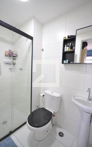 Apartamento à venda com 30m², 1 quarto e sem vagaBanheiro do Quarto Suíte