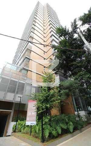 Apartamento para alugar com 38m², 1 quarto e 1 vagaFachada do Prédio