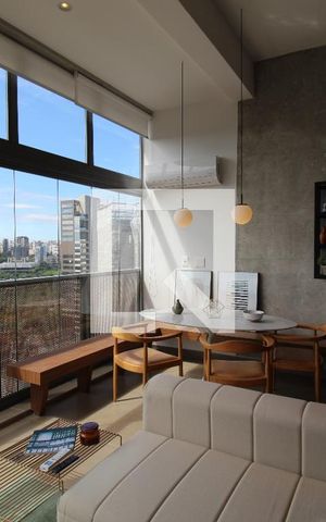 Apartamento para alugar com 38m², 1 quarto e 1 vagaSala