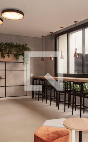 Studio para alugar com 27m², 1 quarto e sem vaga Studio para alugar com 27m², 1 quarto e sem vagaHall social