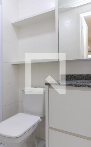 Apartamento para alugar com 35m², 1 quarto e sem vagaBanheiro da Suíte