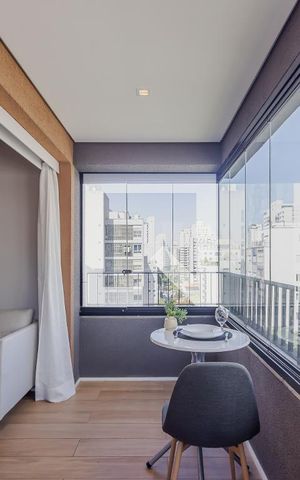 Apartamento à venda com 51m², 1 quarto e sem vagaVaranda
