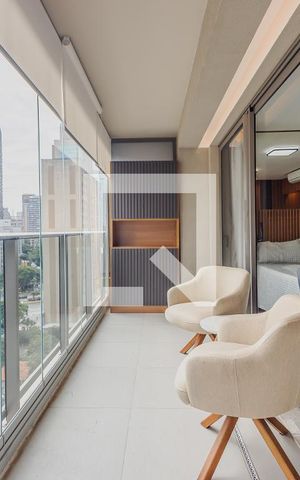 Apartamento para alugar com 44m², 1 quarto e 1 vagaVaranda