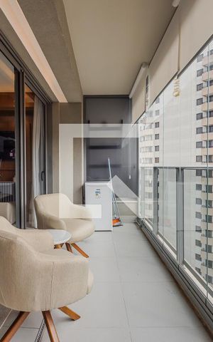 Apartamento para alugar com 44m², 1 quarto e 1 vagaVaranda