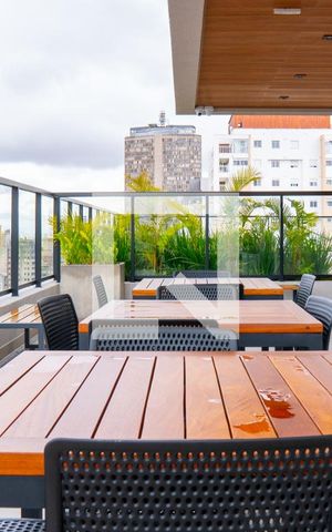 Studio à venda com 27m², 1 quarto e sem vagaChurrasqueira
