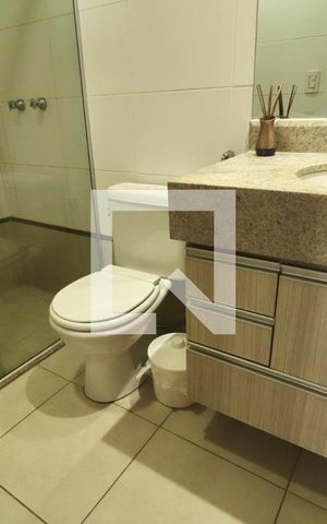 Studio para alugar com 38m², 1 quarto e 1 vaga Studio para alugar com 38m², 1 quarto e 1 vagaBanheiro