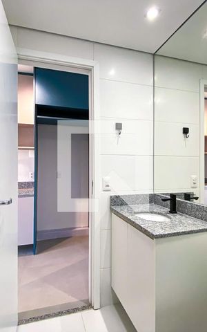 Studio para alugar com 25m², 1 quarto e sem vaga Studio para alugar com 25m², 1 quarto e sem vagaBanheiro