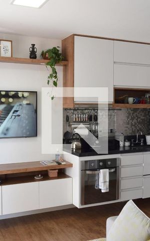 Studio à venda com 35m², 1 quarto e sem vagaSala/Quarto conjugados