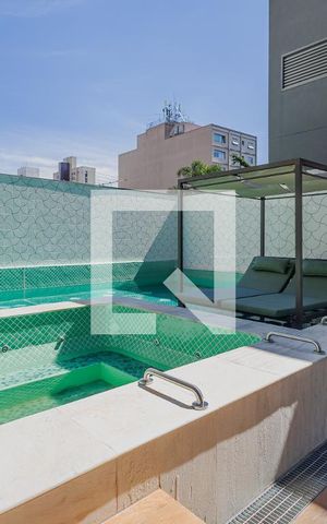 Studio à venda com 24m², 1 quarto e sem vagaPiscina