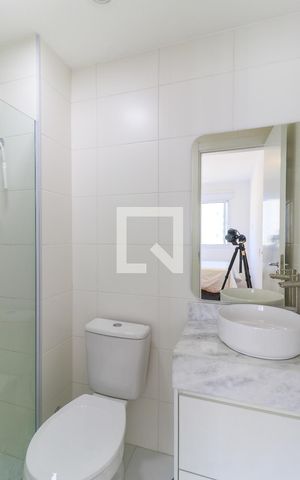 Apartamento para alugar com 29m², 1 quarto e sem vaga Apartamento para alugar com 29m², 1 quarto e sem vagaBanheiro da Suíte