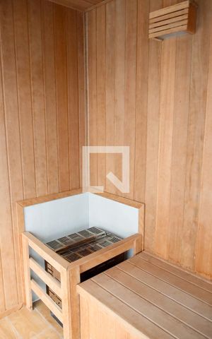 Apartamento para alugar com 34m², 1 quarto e 1 vagaSaúna