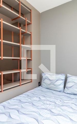 Apartamento à venda com 24m², 1 quarto e 1 vagaQuarto