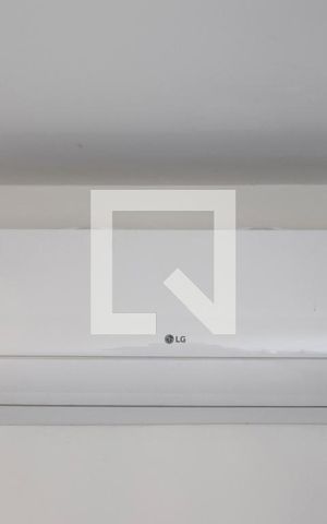 Apartamento para alugar com 87m², 1 quarto e 1 vagaSuíte - detalhe ar condicionado