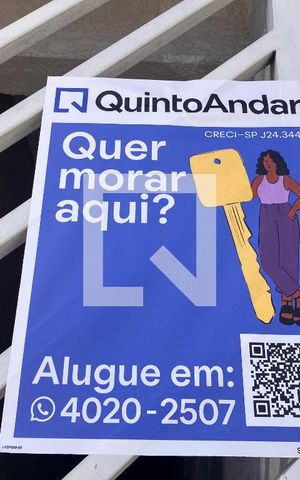 Apartamento para alugar com 34m², 1 quarto e sem vaga Apartamento para alugar com 34m², 1 quarto e sem vagaPlaca instalada