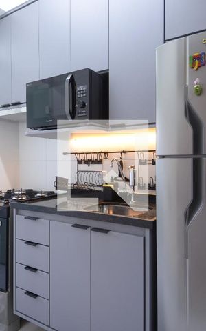 Studio à venda com 27m², 1 quarto e sem vagaCozinha