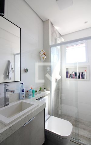 Apartamento à venda com 50m², 2 quartos e 2 vagasBanheiro Social