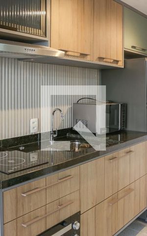 Studio para alugar com 27m², 1 quarto e sem vaga Studio para alugar com 27m², 1 quarto e sem vagaCozinha