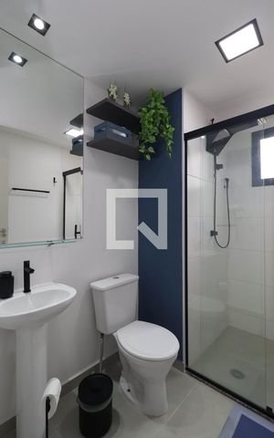 Apartamento para alugar com 29m², 1 quarto e sem vaga Apartamento para alugar com 29m², 1 quarto e sem vagaBanheiro