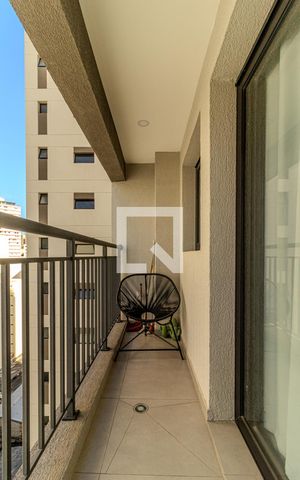 Studio para alugar com 27m², 1 quarto e sem vagaVaranda