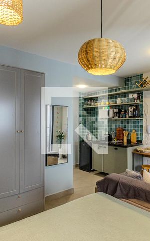 Studio para alugar com 27m², 1 quarto e sem vagaStudio