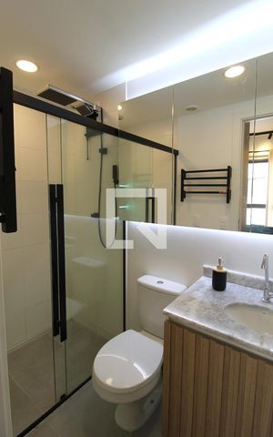 Studio para alugar com 29m², 1 quarto e sem vagaBanheiro da Suíte