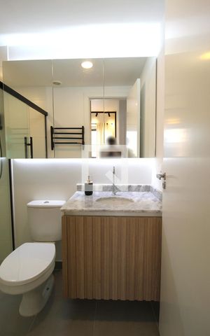 Studio para alugar com 29m², 1 quarto e sem vagaBanheiro da Suíte