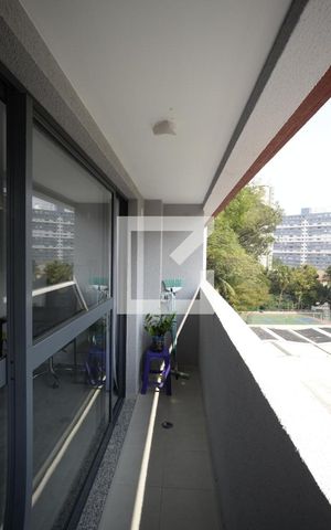 Studio à venda com 28m², 1 quarto e sem vagaVaranda