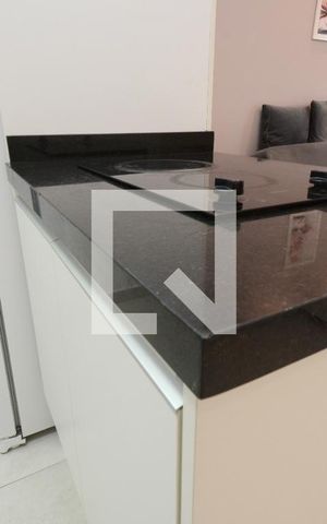 Apartamento para alugar com 38m², 1 quarto e 1 vagaDetalhe da cozinha