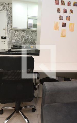 Apartamento para alugar com 38m², 1 quarto e 1 vagaDetalhe Sala