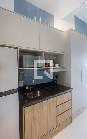 Studio para alugar com 25m², 1 quarto e sem vaga Studio para alugar com 25m², 1 quarto e sem vagaCozinha