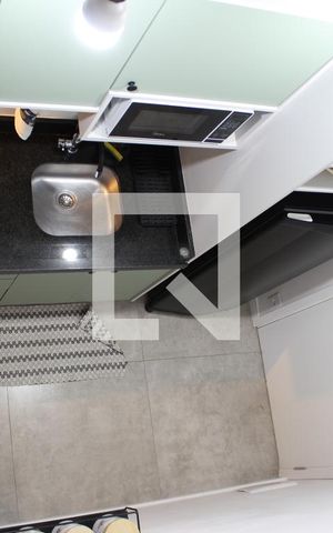 Studio para alugar com 23m², 1 quarto e sem vagaMezanino - Cozinha