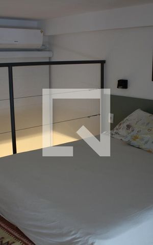 Studio para alugar com 23m², 1 quarto e sem vagaMezanino - Quarto