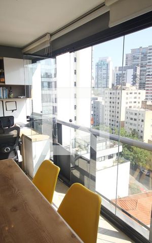Studio à venda com 40m², 1 quarto e 1 vagaVaranda gourmet