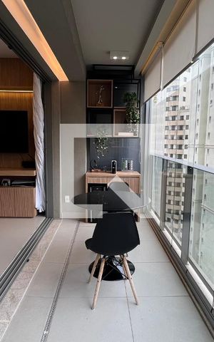 Apartamento à venda com 41m², 1 quarto e 1 vaga Apartamento à venda com 41m², 1 quarto e 1 vagaVaranda