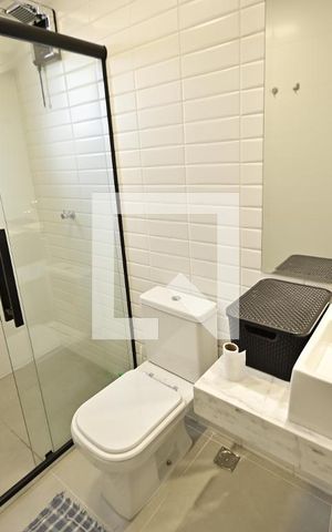 Apartamento para alugar com 44m², 1 quarto e 1 vaga Apartamento para alugar com 44m², 1 quarto e 1 vagaBanheiro