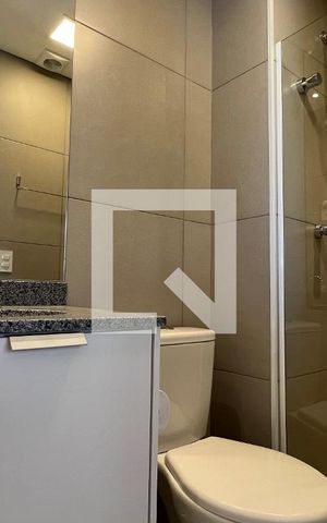 Studio para alugar com 23m², 1 quarto e sem vaga Studio para alugar com 23m², 1 quarto e sem vagaBanheiro da Suíte
