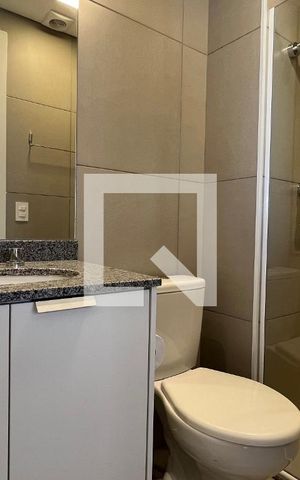 Studio para alugar com 23m², 1 quarto e sem vaga Studio para alugar com 23m², 1 quarto e sem vagaBanheiro da Suíte