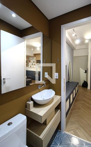 Apartamento à venda com 54m², 1 quarto e 1 vagaBanheiro Social