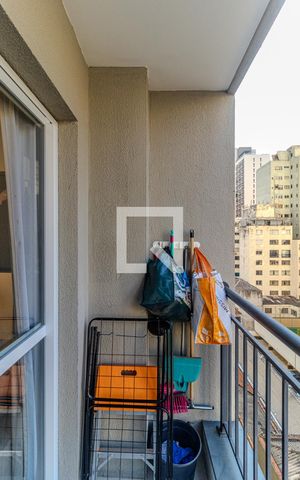 Apartamento à venda com 28m², 1 quarto e sem vagaVaranda