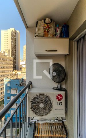 Apartamento à venda com 28m², 1 quarto e sem vagaVaranda