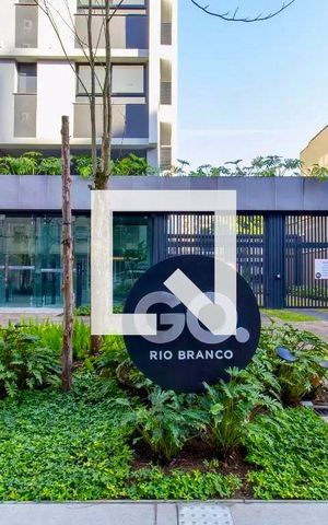 Studio à venda com 24m², 1 quarto e 1 vagaFachada e Portaria