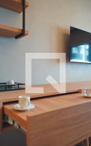 Studio à venda com 24m², 1 quarto e 1 vagaStudio - Mesa Embutida