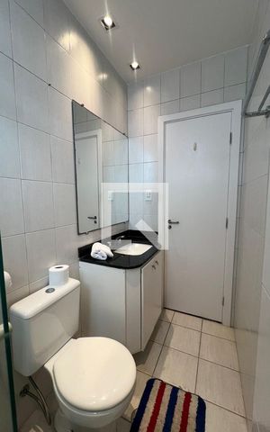 Apartamento para alugar com 39m², 1 quarto e 1 vaga Apartamento para alugar com 39m², 1 quarto e 1 vagaBanho social