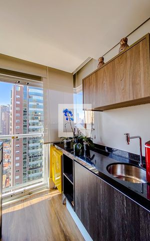 Apartamento para alugar com 80m², 1 quarto e 2 vagasVaranda gourmet