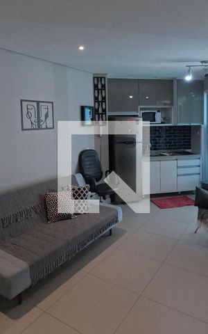 Apartamento para alugar com 42m², 1 quarto e 1 vagaSala e cozinha americana