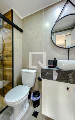 Studio à venda com 33m², 1 quarto e sem vagaBanheiro da Suíte